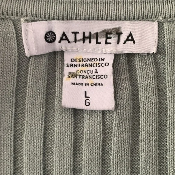 Athleta Mint Green Fitted Henley Shirt - Picture 2 of 5